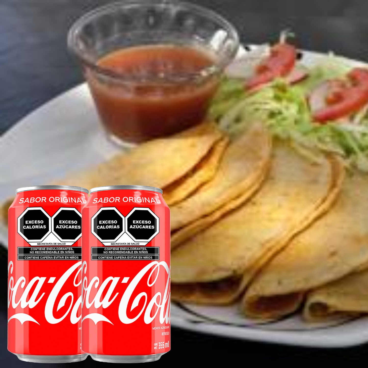Combo-Coca Cola 16 Tacos Tuxpeños + 2 Cocas