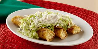 flautas ahogadas rellenas de pollo