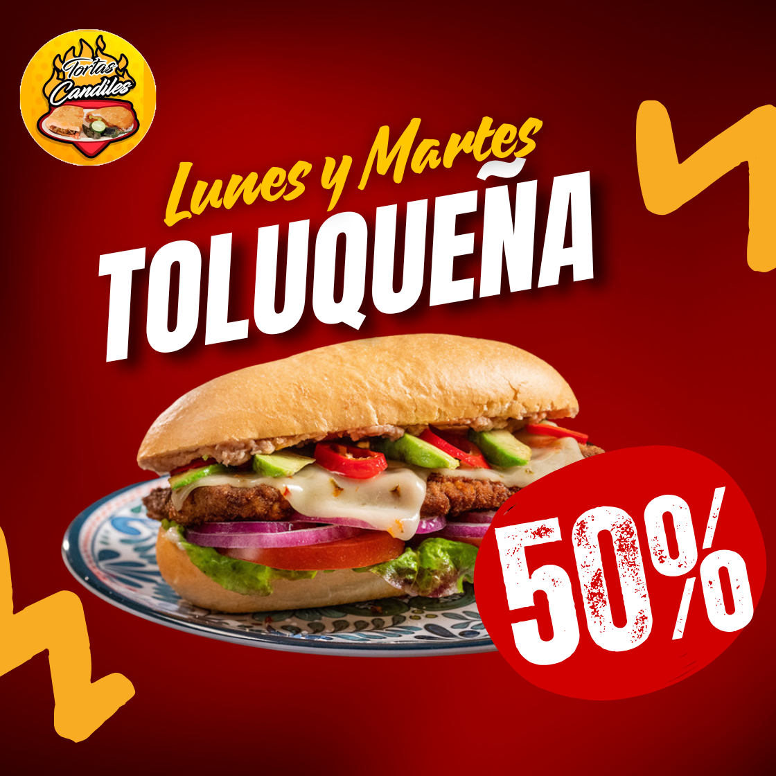 Torta Toluqueña (Promo Lunes y Martes)