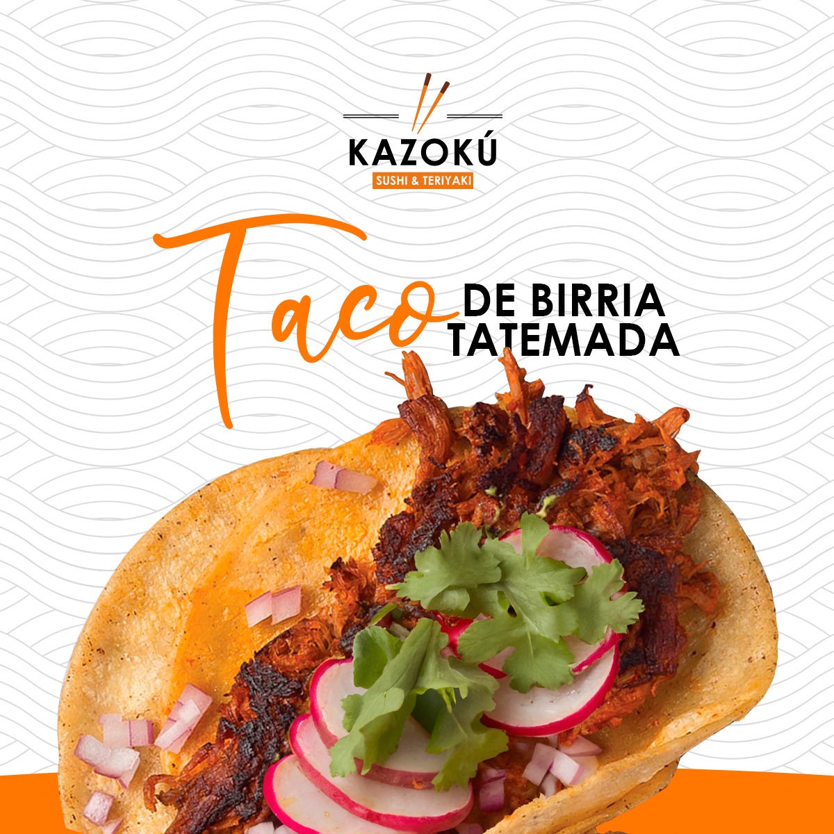 Taco de birria de res tatemada