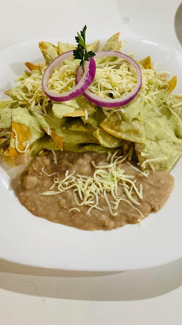 Chilaquiles salsa Poblana