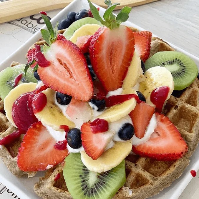 Waffle con Yogurt