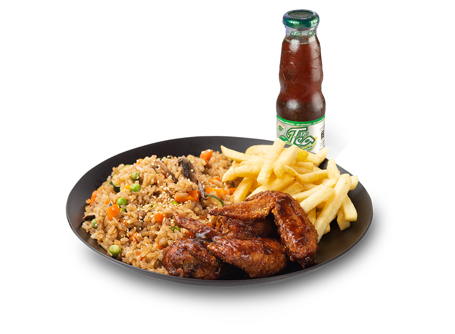 Combo Wok Box Alitas BBQ