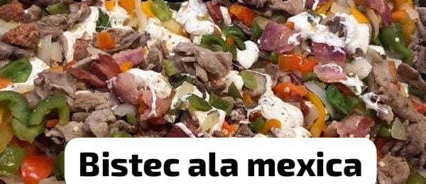 Alambre Bistec a la Mexicana