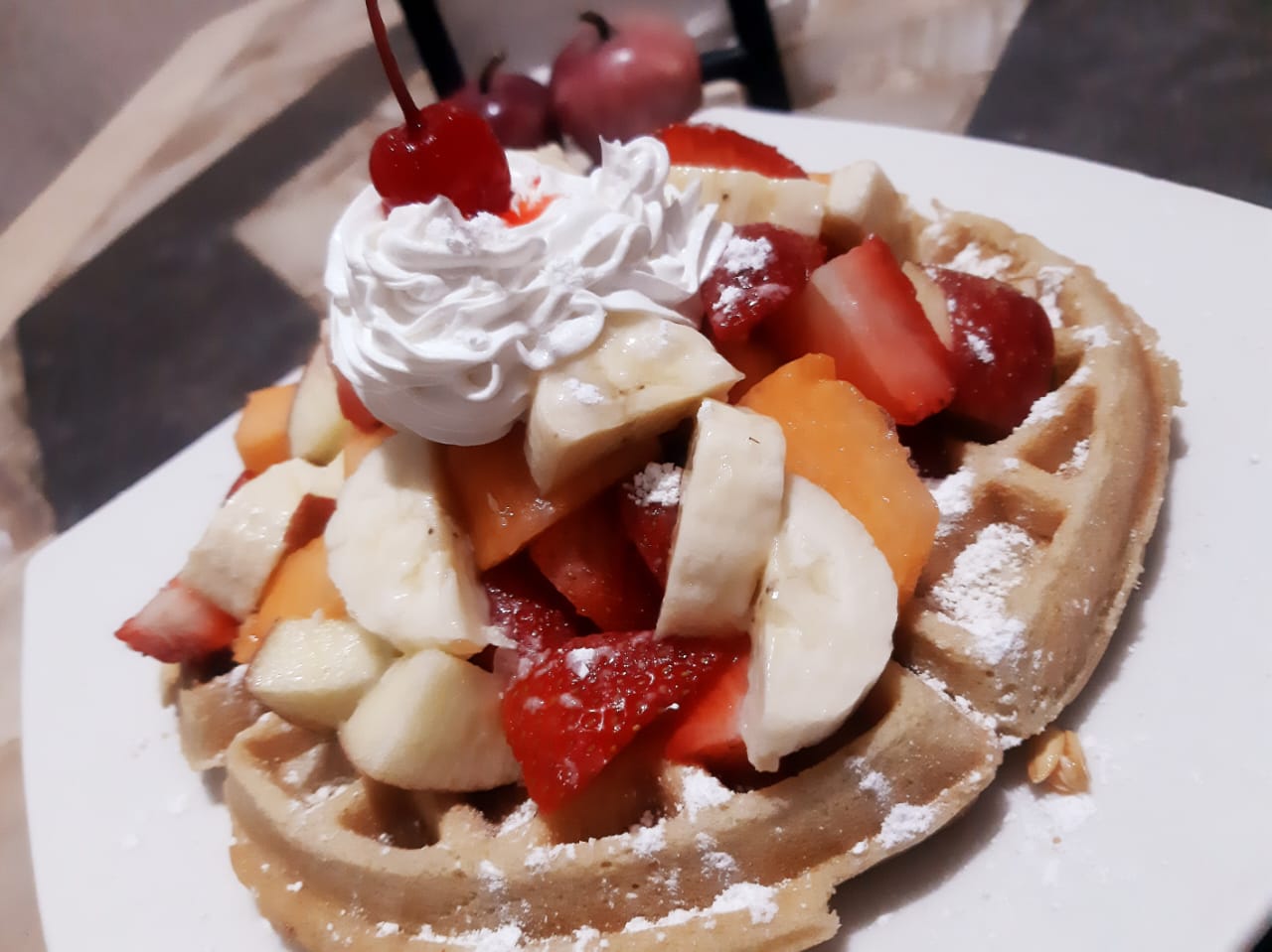 Waffle de Frutas