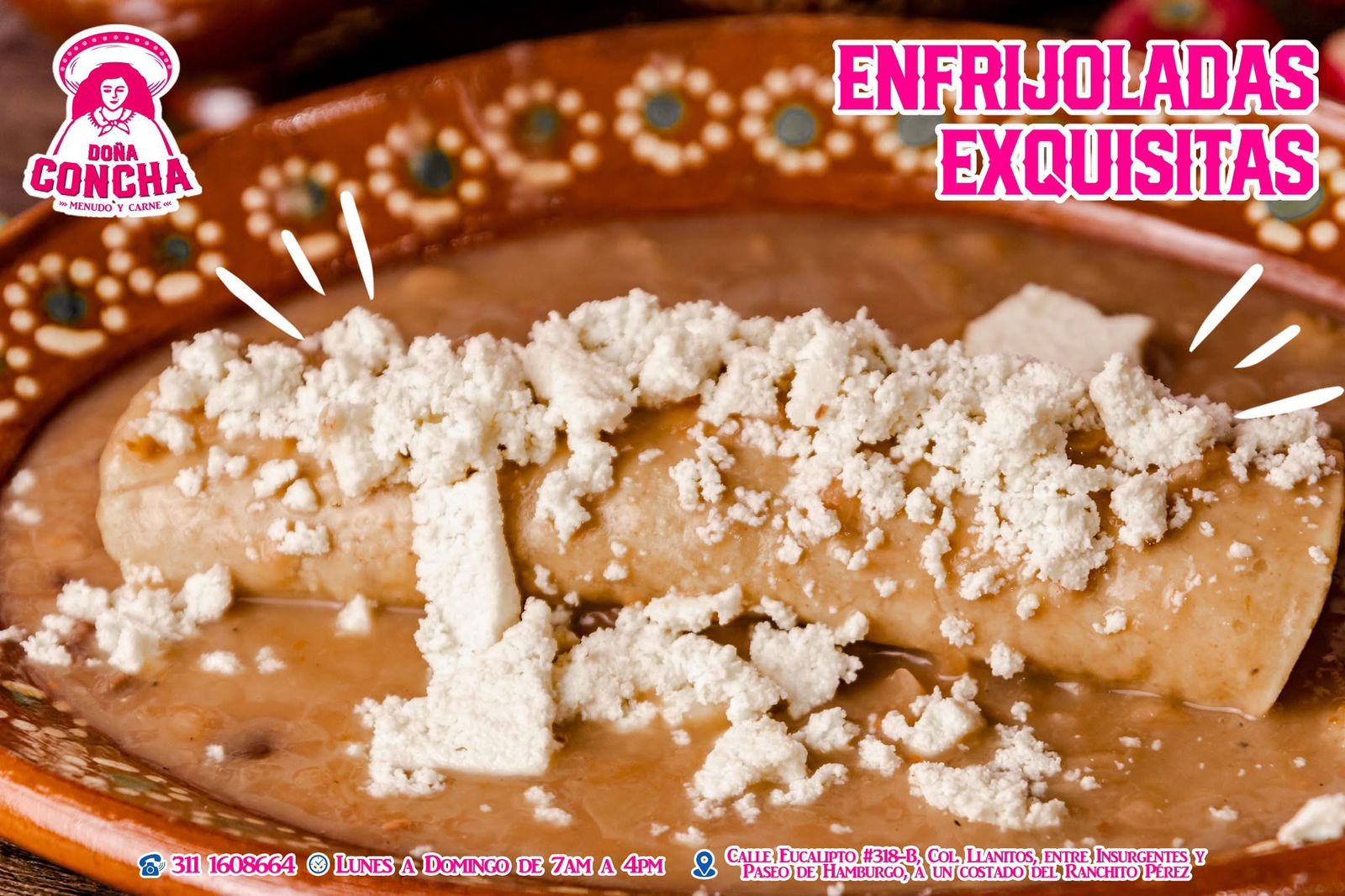 Enfrijolada con Carne