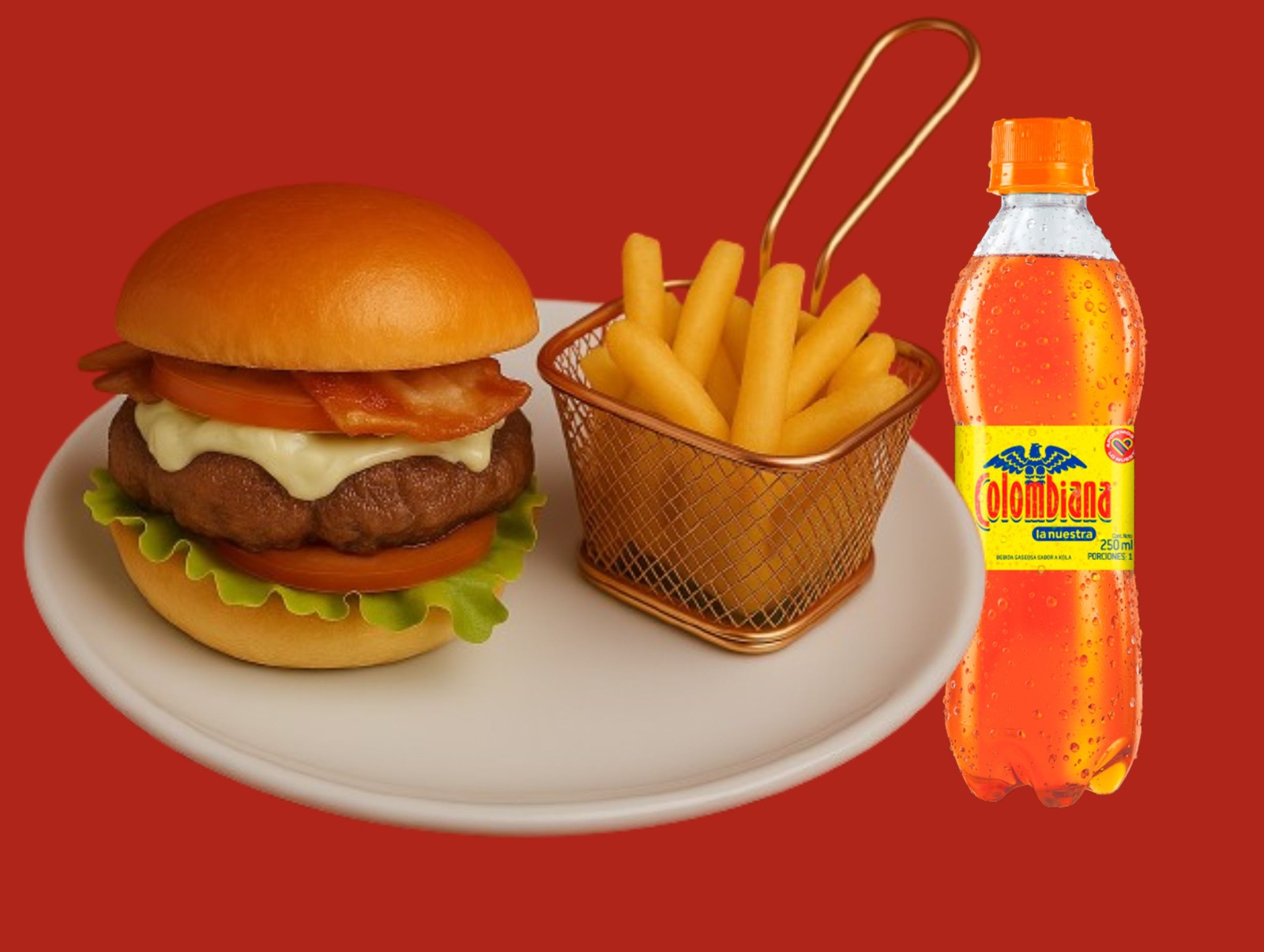 Combo Hamburguesa Sencilla + Francesa + Gaseosa