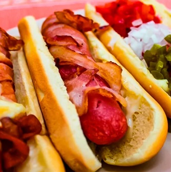 Hot Dog con Tocino