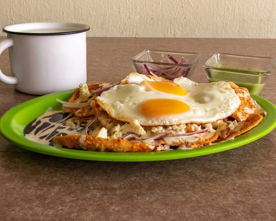 Chilaquiles con huevos
