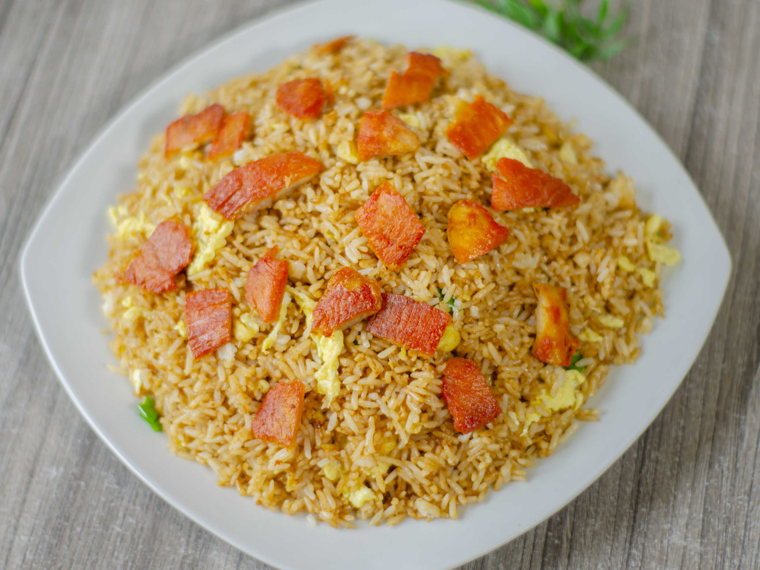 Arroz chaufa con cecina