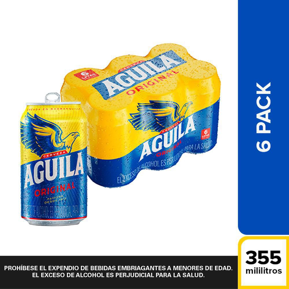 Cerveza Aguila X 6