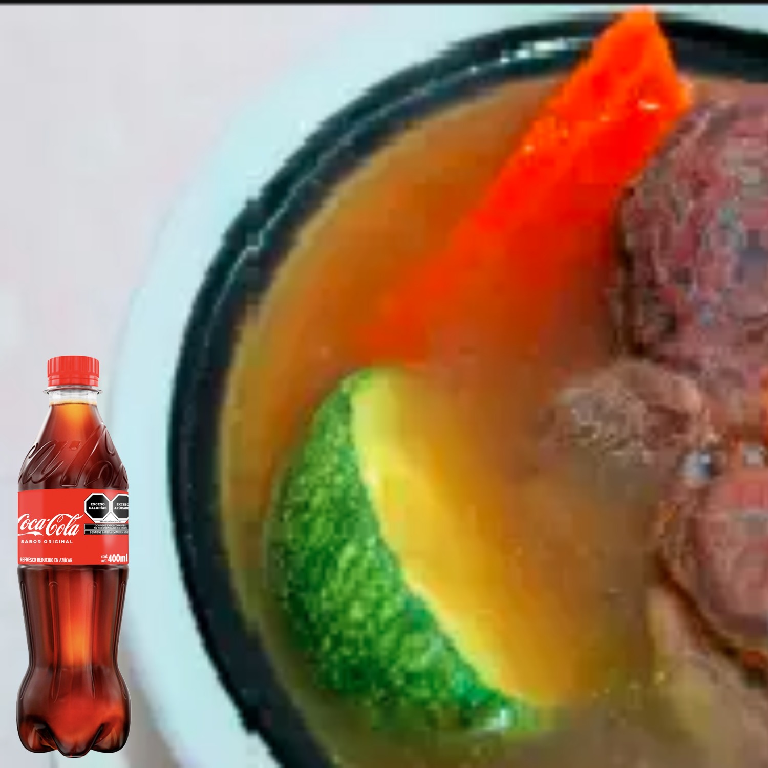 Combo Caldo de Res Chevy´s Coca Cola