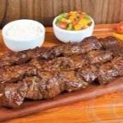 1 ESPETO DE CONTRA FILÉ. ASSADO NA CHAPA.