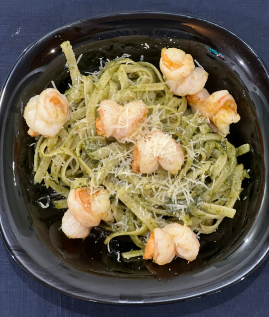 Pasta al Pesto con Pollo