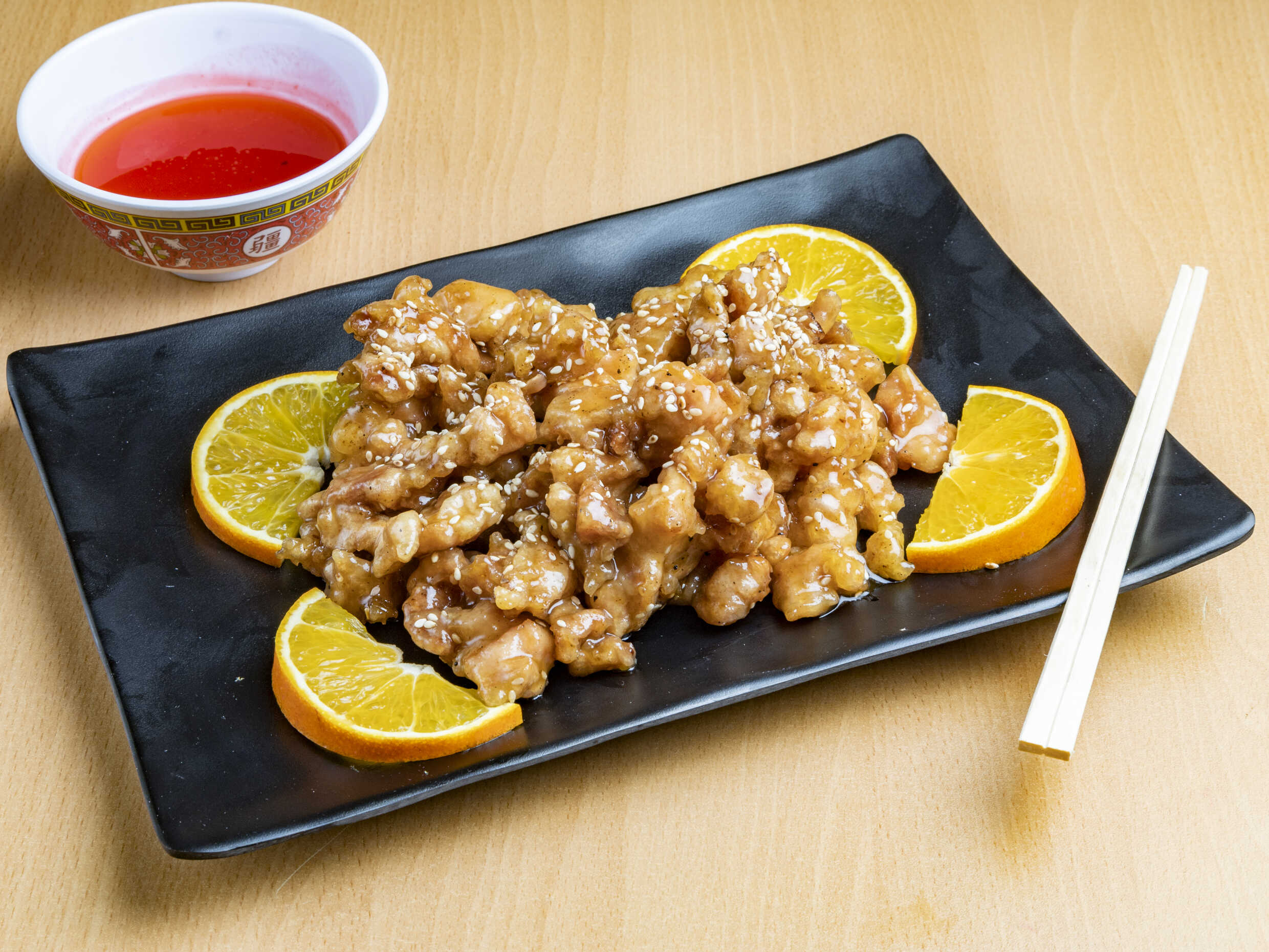 1/2 Orden de Pollo A la Naranja