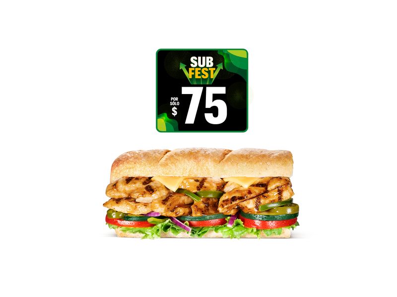 Sub Pollo Estilo Teriyaki.
