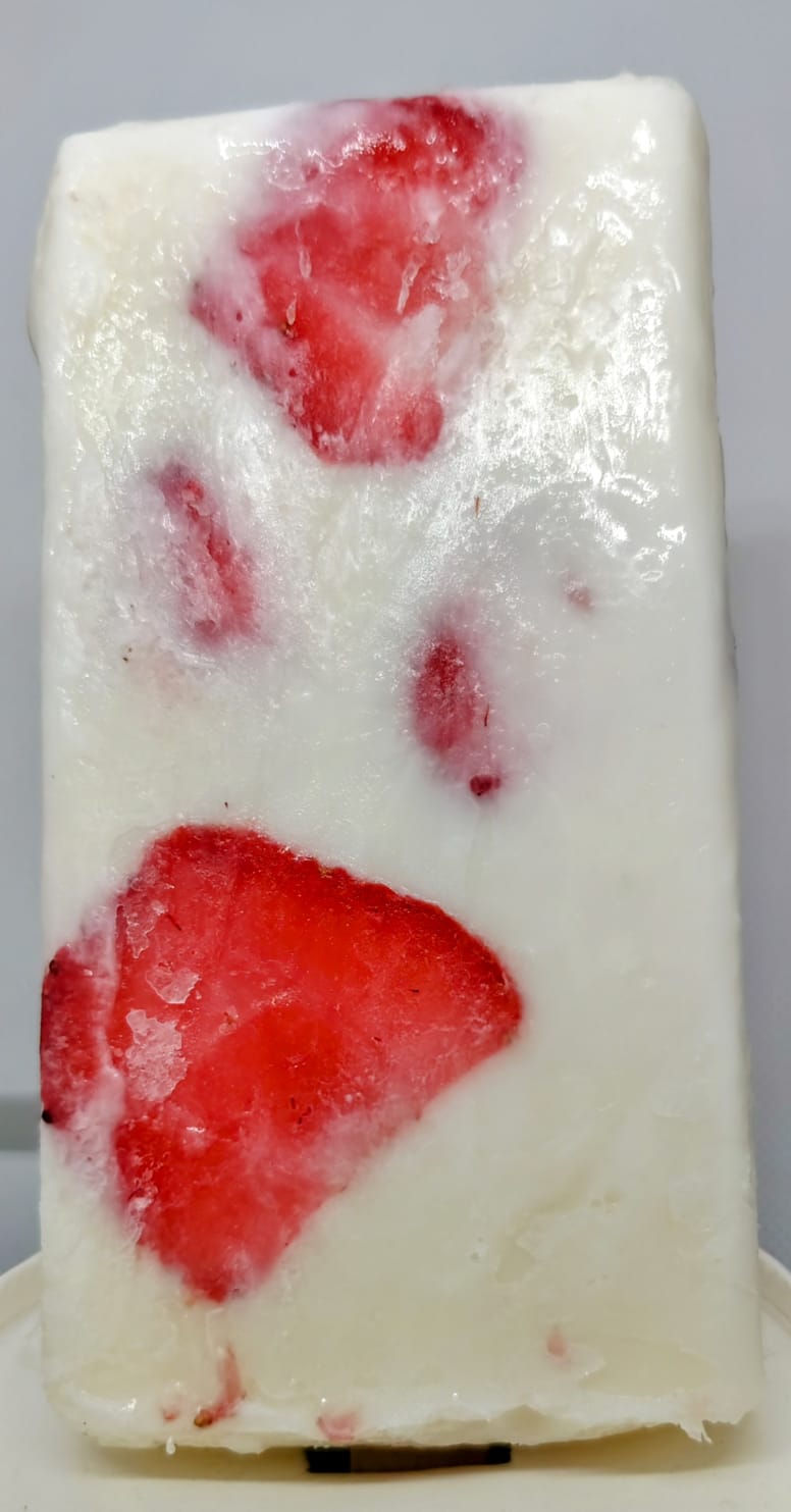 Paleta de Fresas con Crema