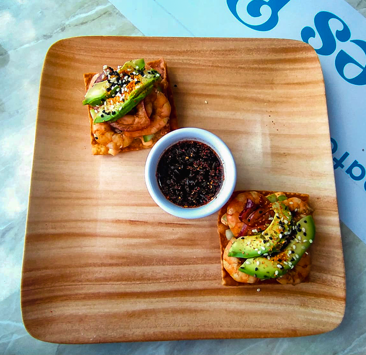 Tostadas de Camarón 2 pzas