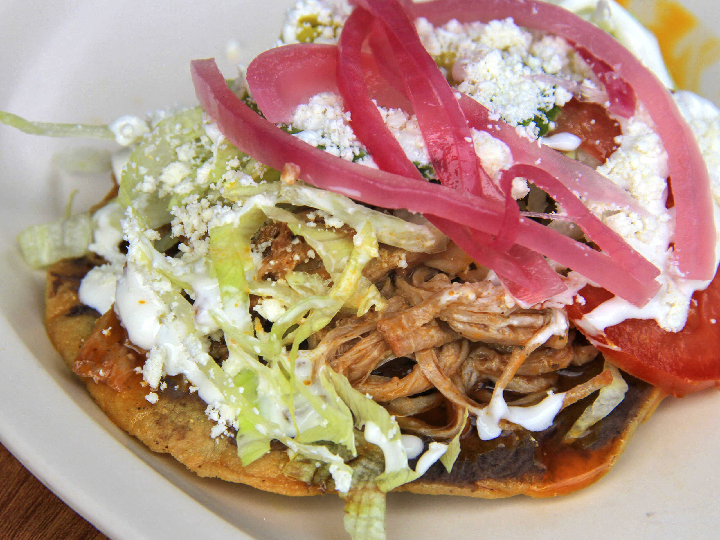Tostada Cochinita Pibil.