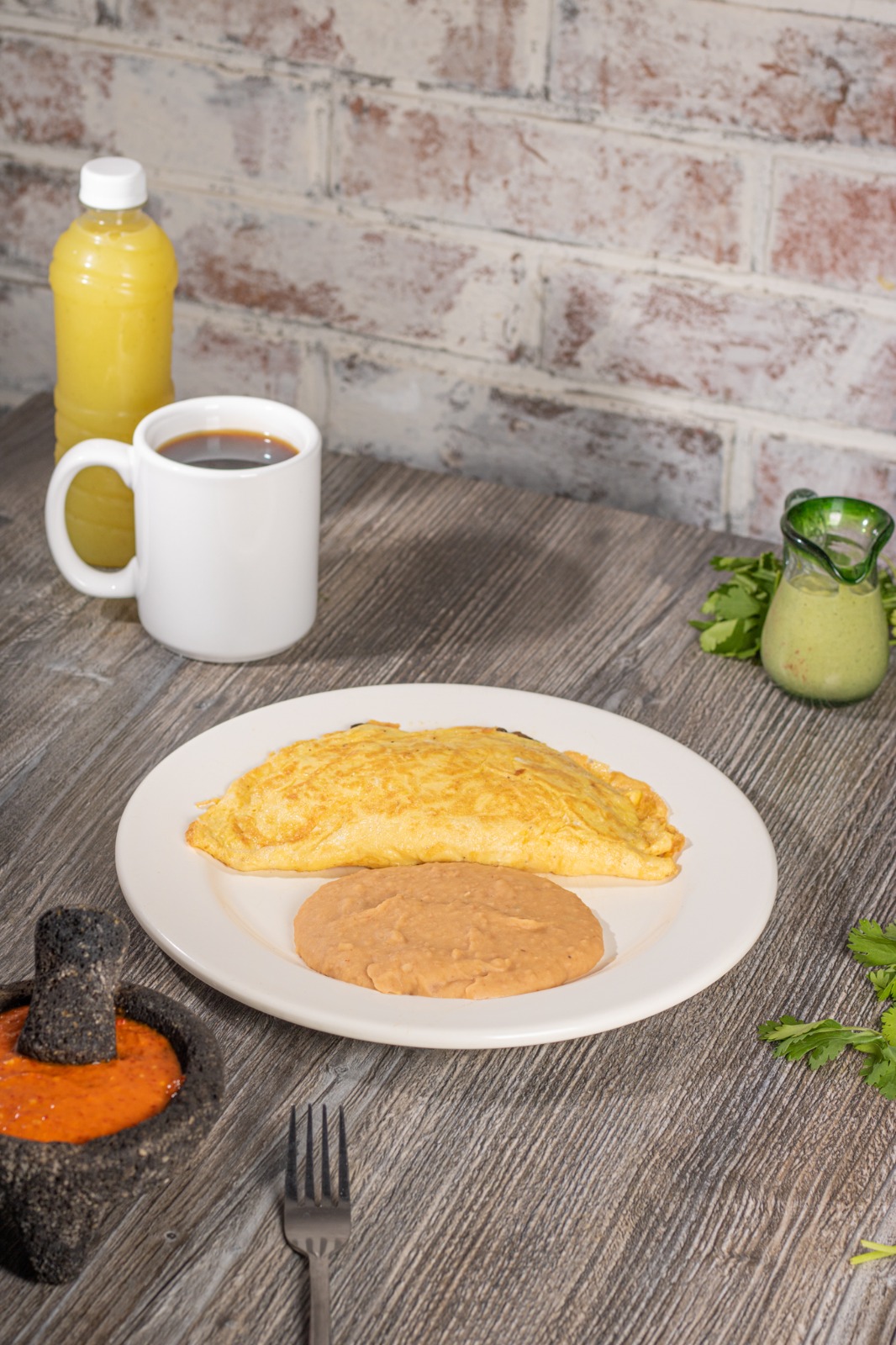 Omelet Verduras Espinaca y Queso *