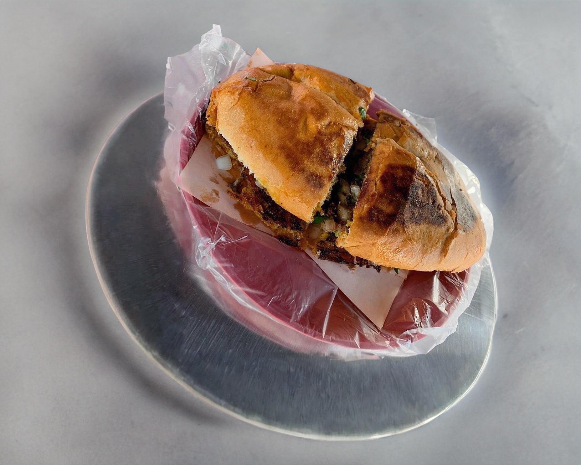 Torta de Birria + Consome