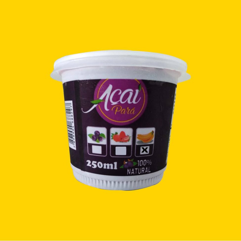 Açai copo 250ml. Com Banana.