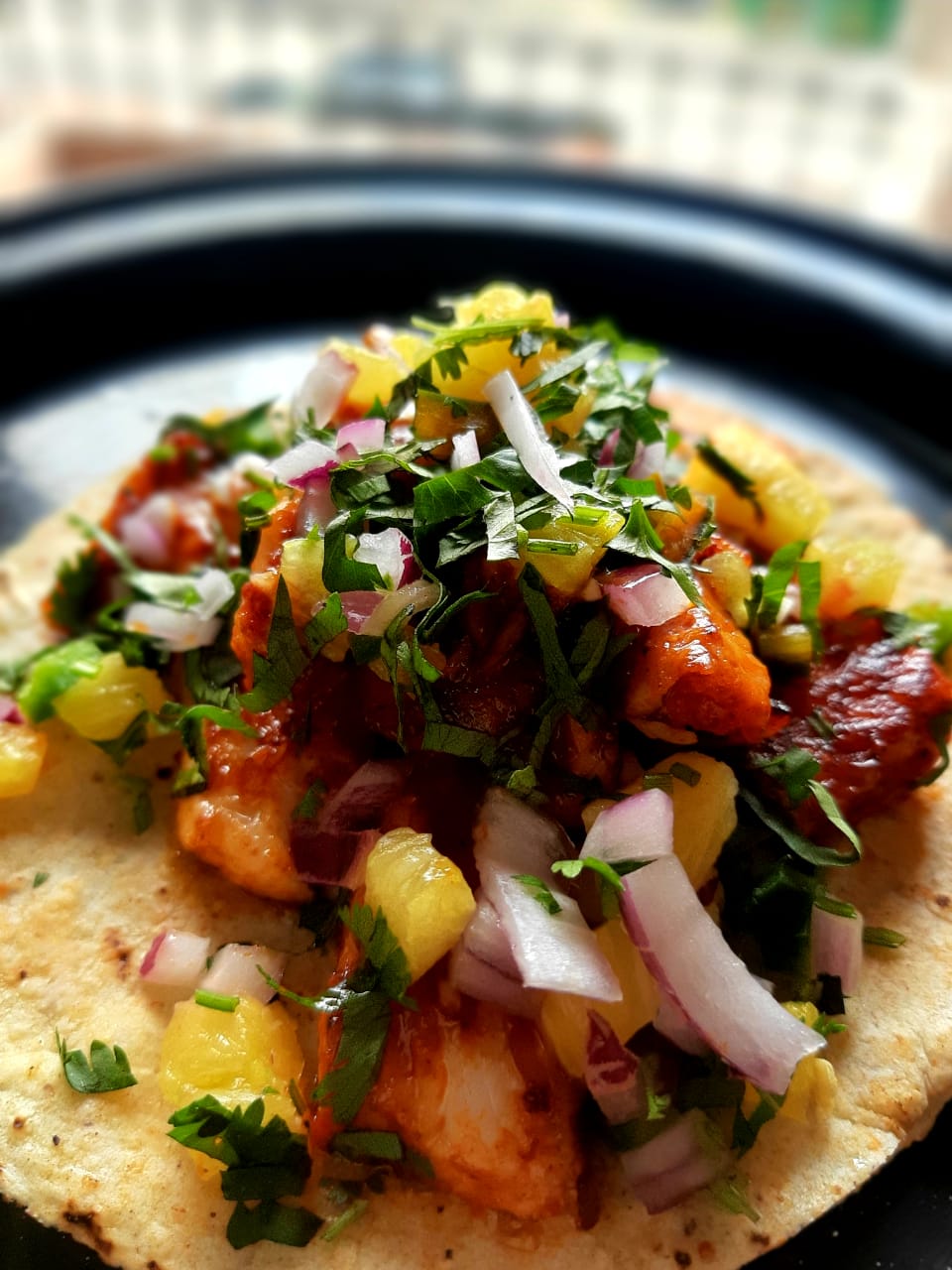 Tostada de ceviche