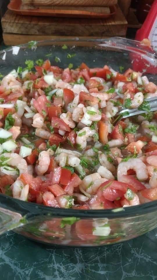 Ceviche de Camarón Orden Mediana Medio Kilo