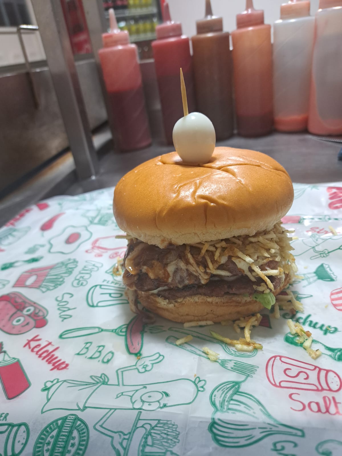 Hamburguesa Doble Carne+ Francesa + Gaseosa250 ml