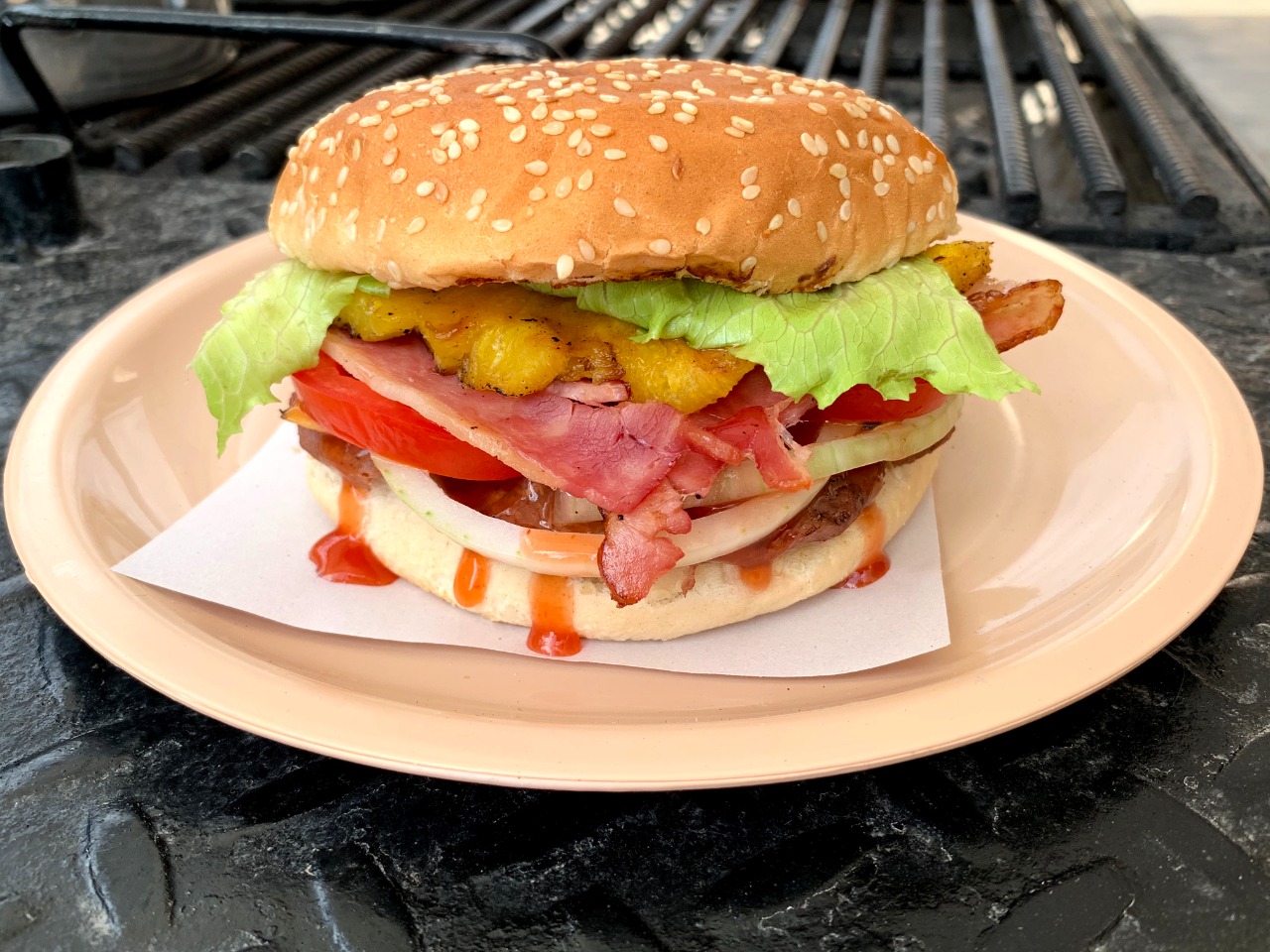 Hamburguesa Hawaiana