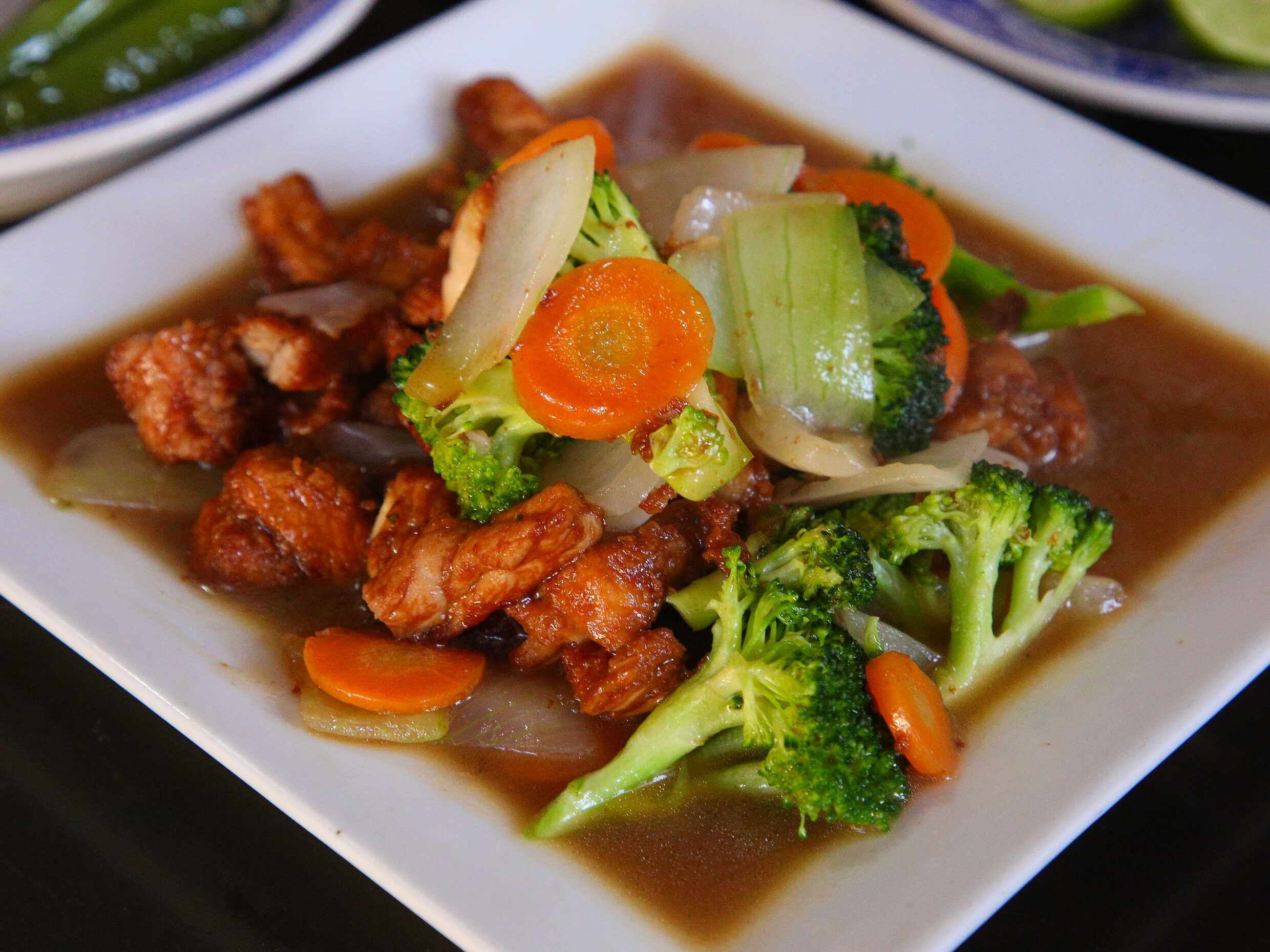 Pollo Ostión Verdura Brócoli