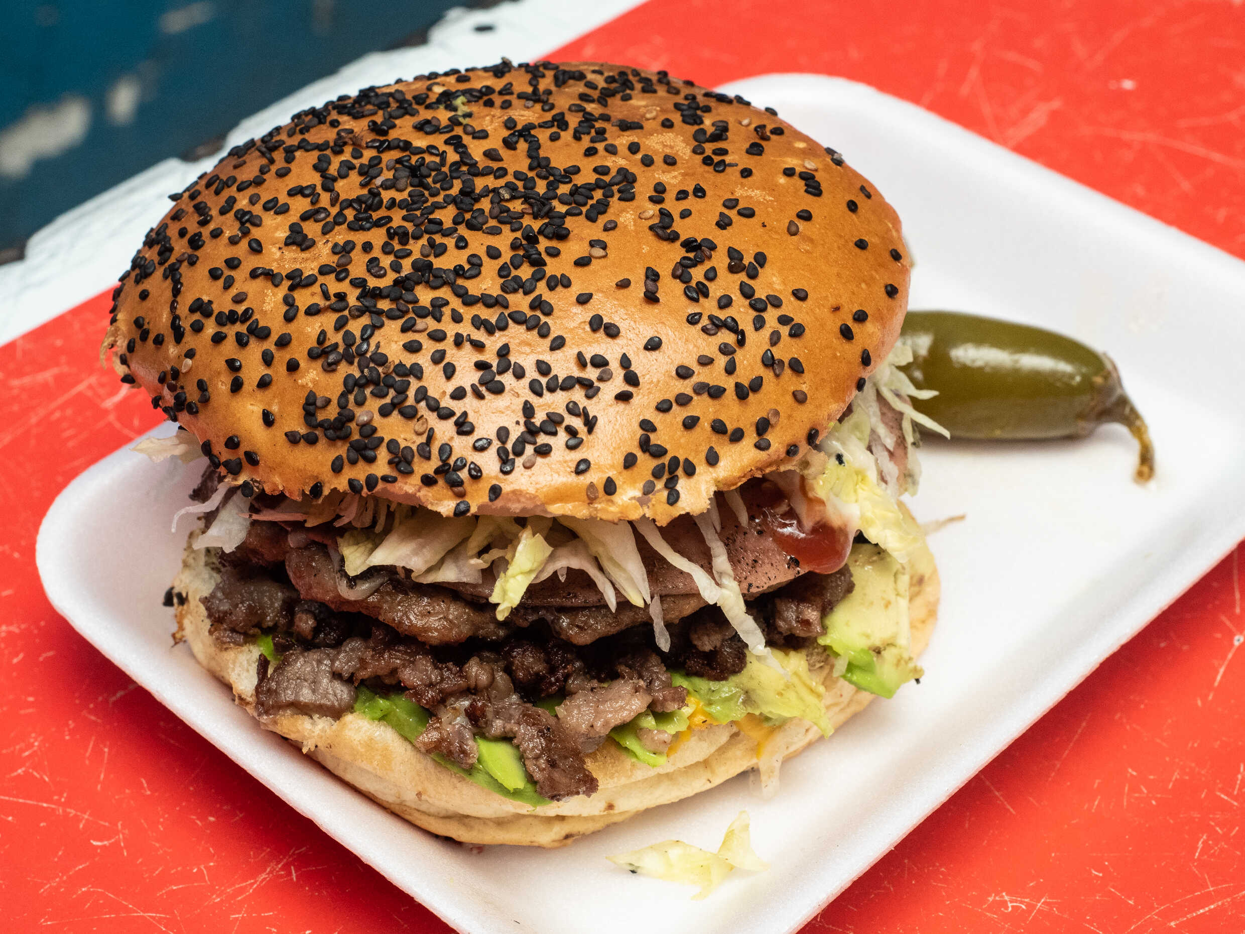 Hamburguesa de Carne Asada