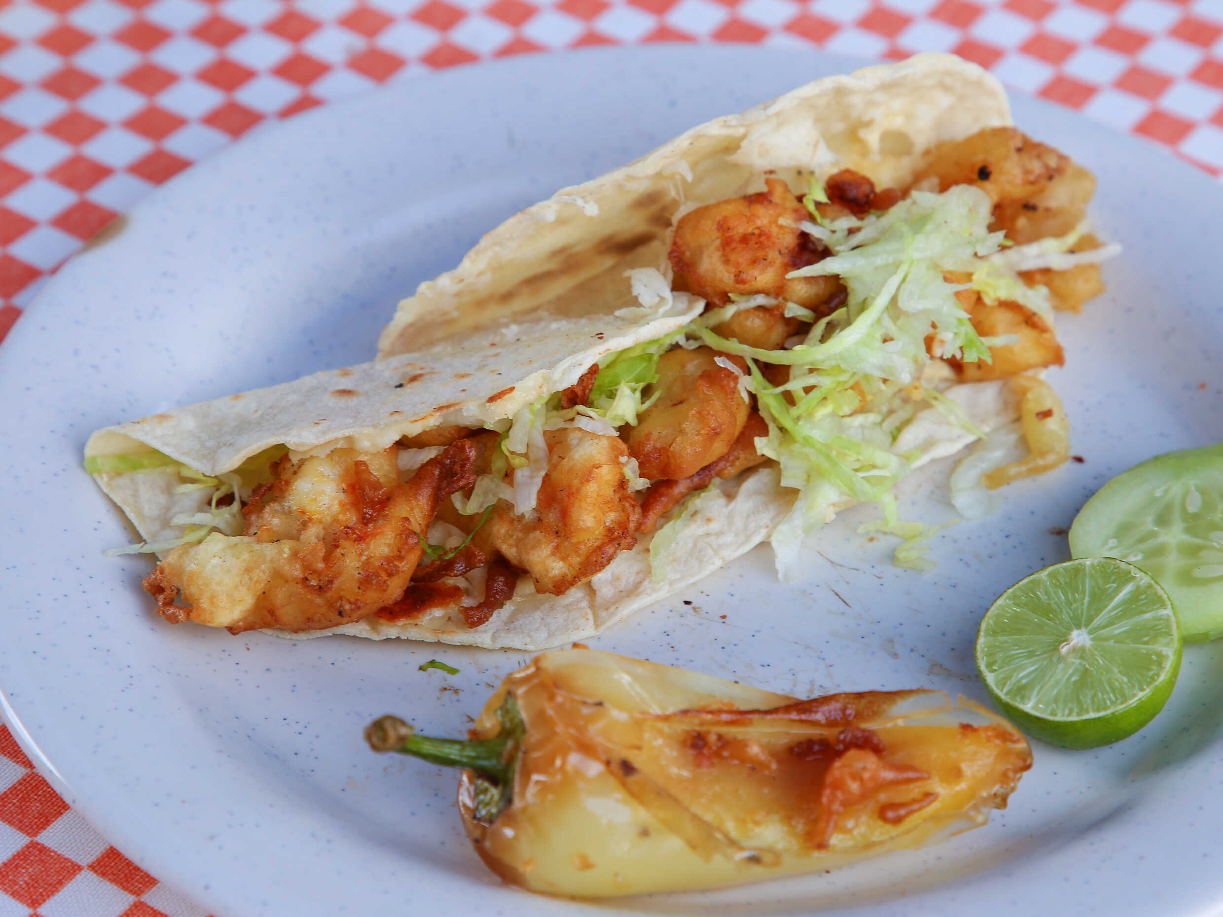 Quesadilla de Maíz de Camarón