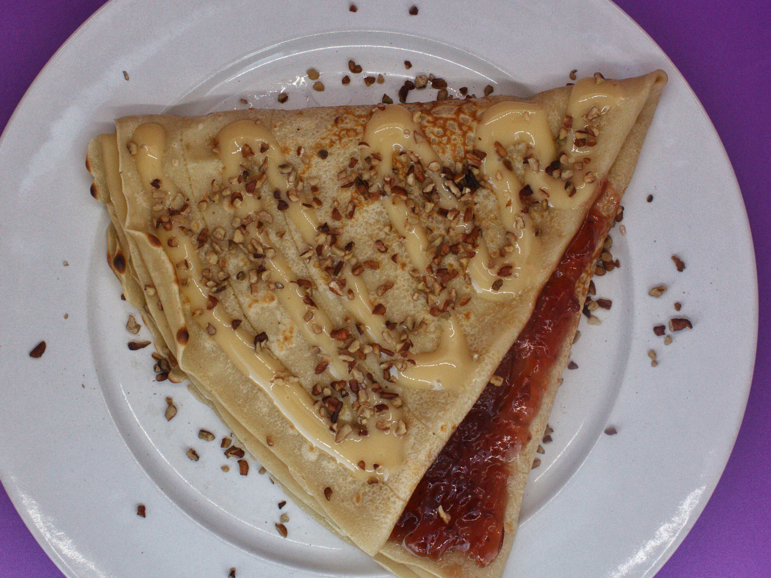 Crepa de Mermelada de Fresa