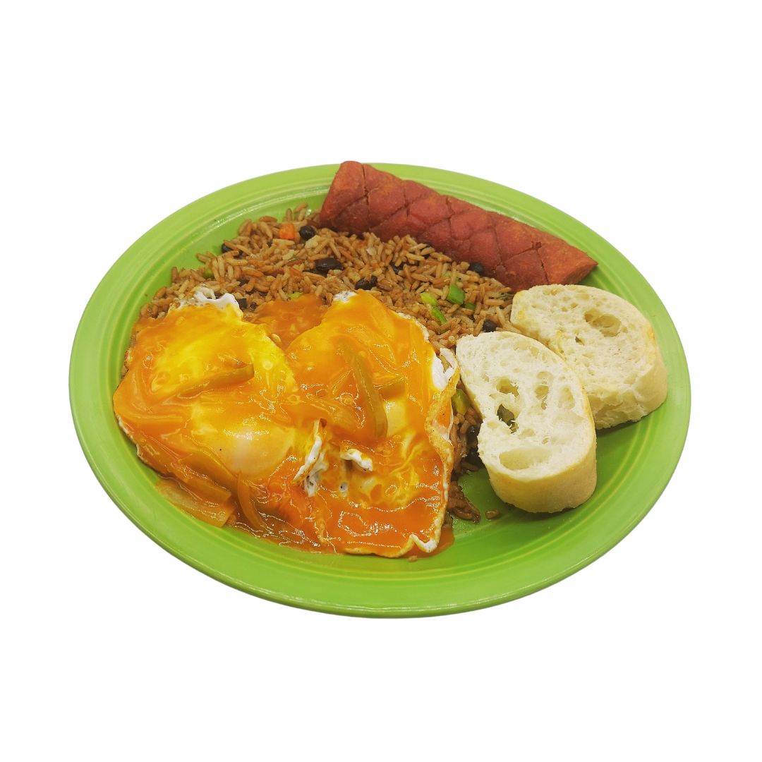 Pinto con Huevos Rancheros