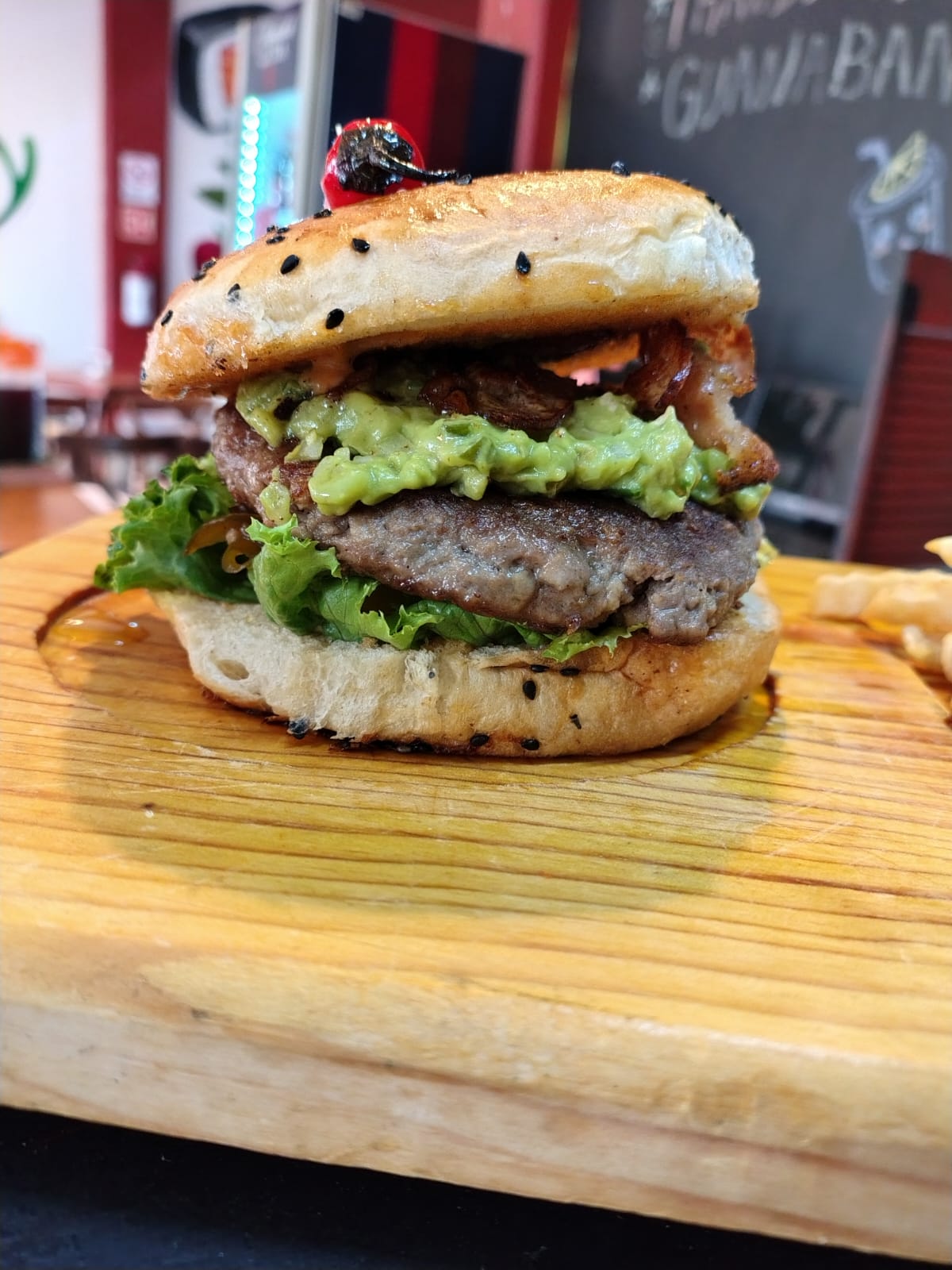Hmburguesa con Gaucamole