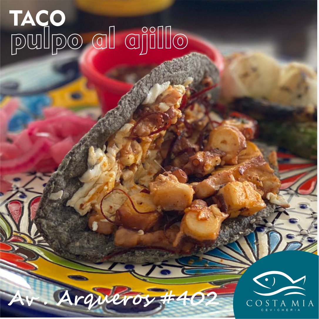 Taco Pulpo al Ajillo