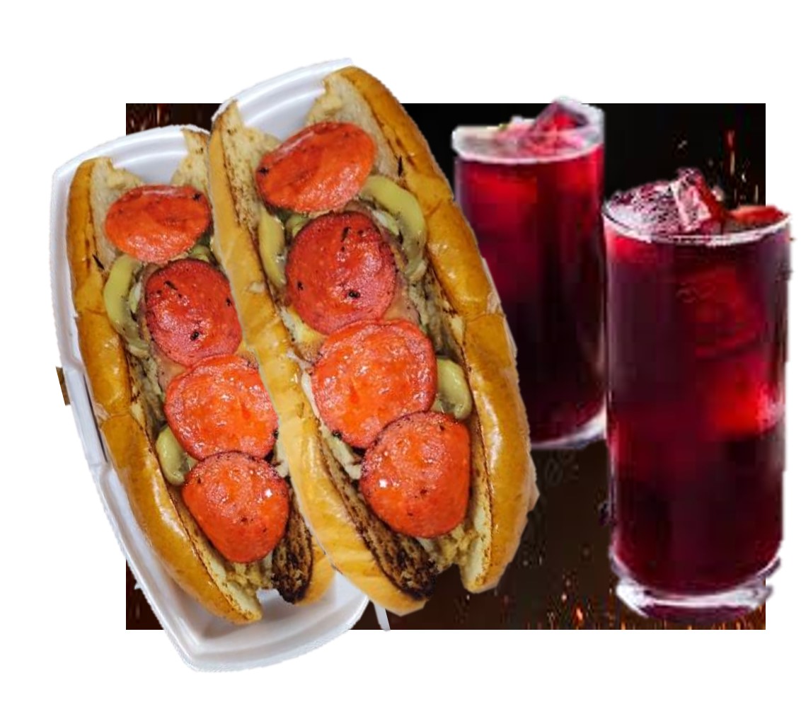 Combo 2 Italianos + 2 Agua de Jamaica