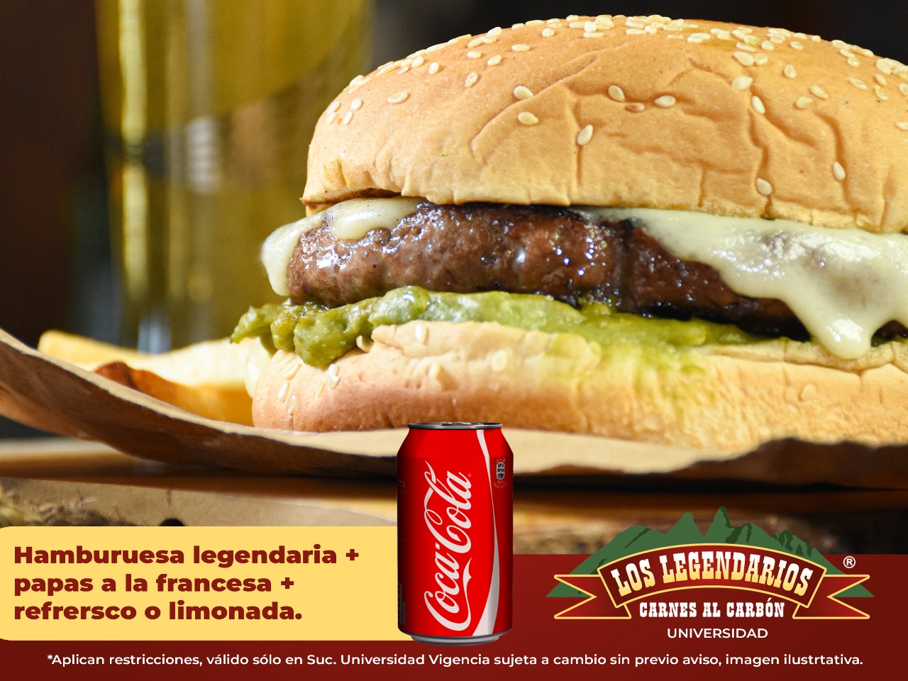 Combo Hamburguesa Legendaria