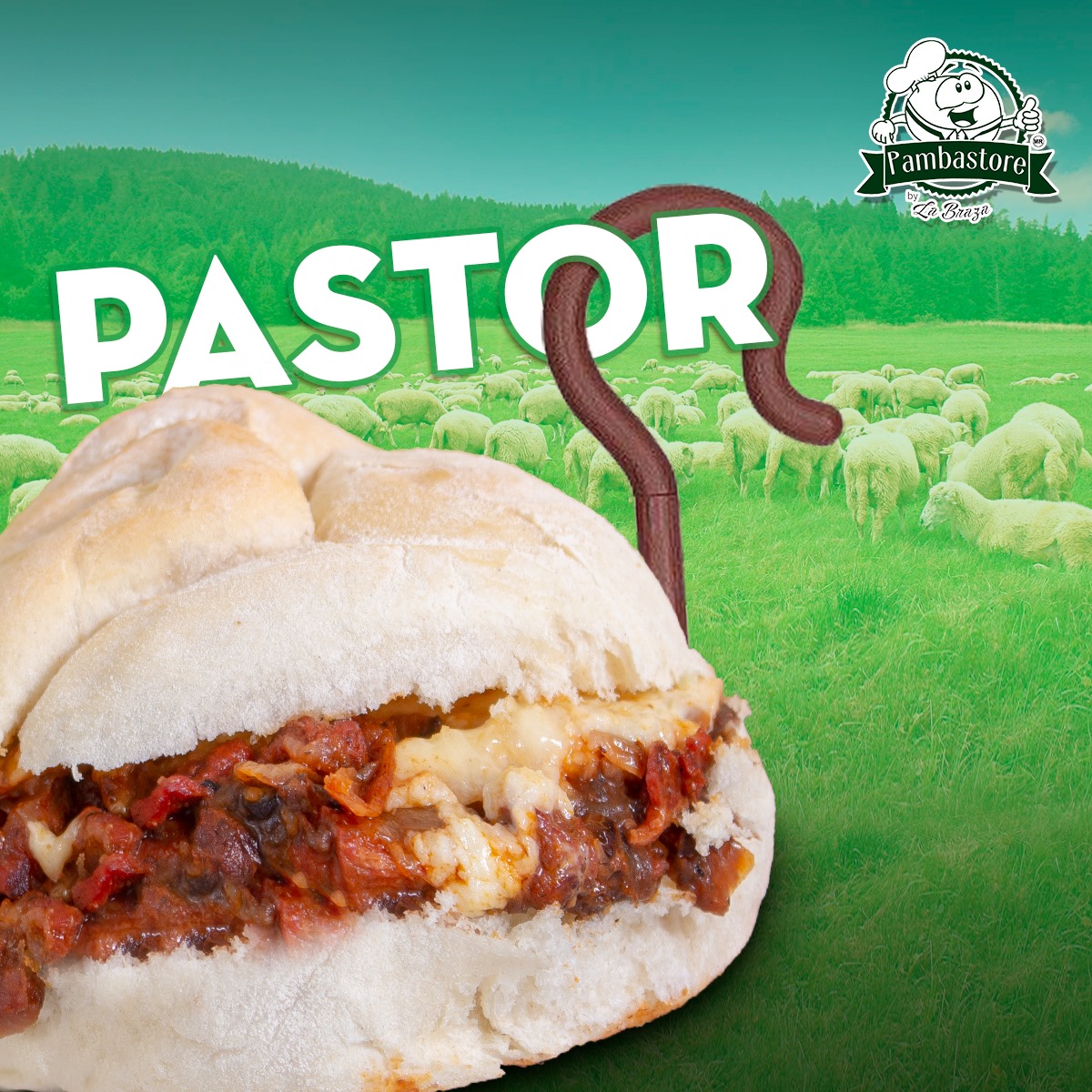 Pambazo Pastor con Queso