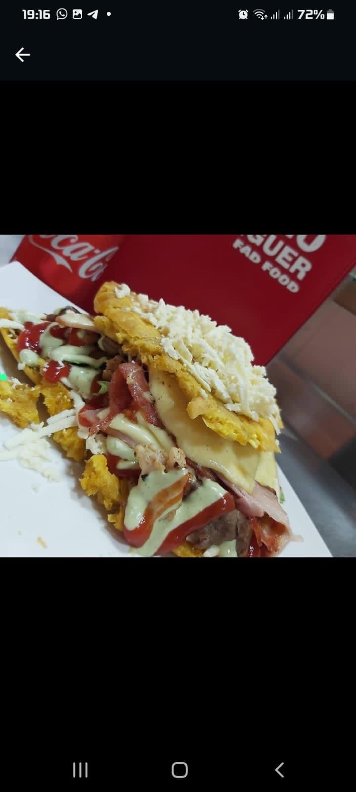 Patacon con Queso de Mano