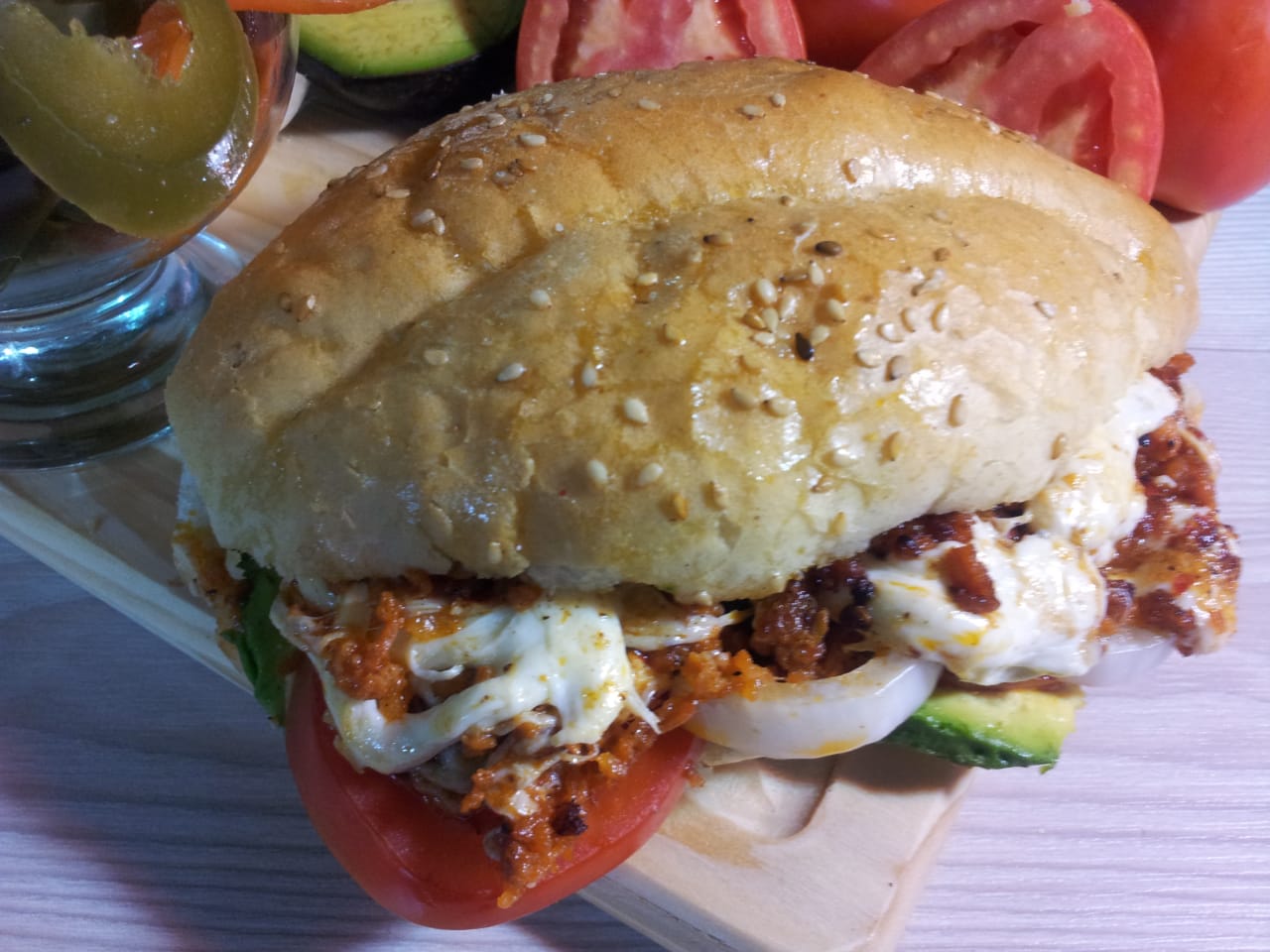 Torta Combinada Chorizo con Queso