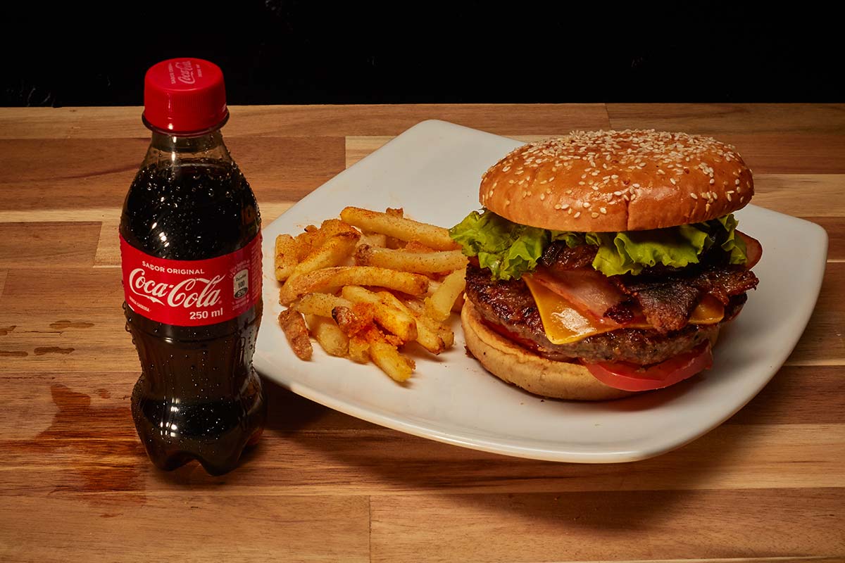 2 hamburguesa sencilla 1 francesa 2 coca cola 250