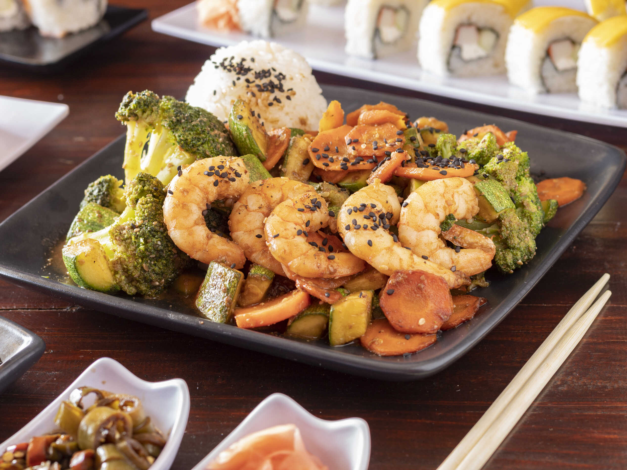Teppanyaki de Camarón