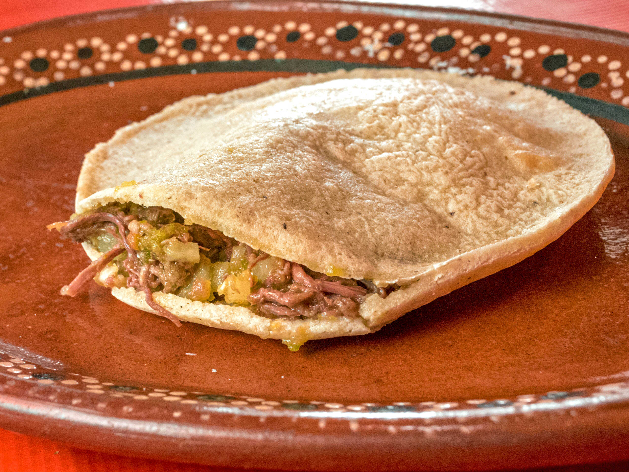 Gordita  de Cuero-Yesca