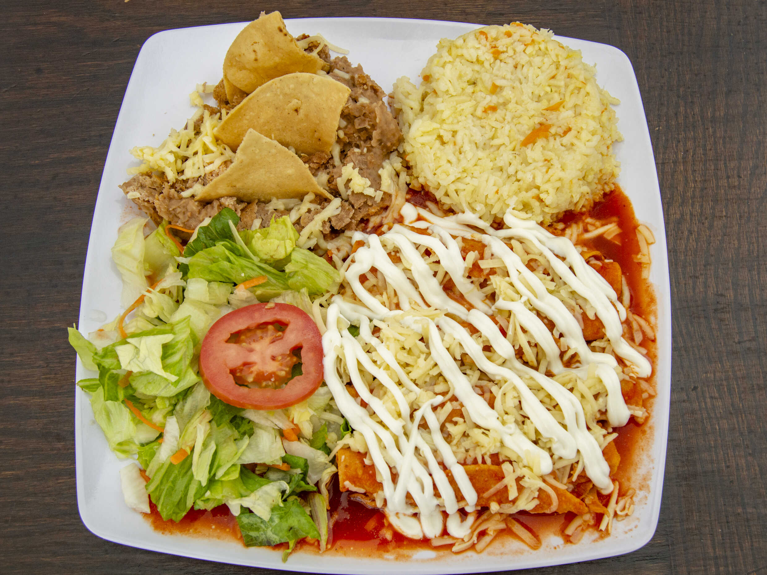 Enchiladas Rojas con Queso...