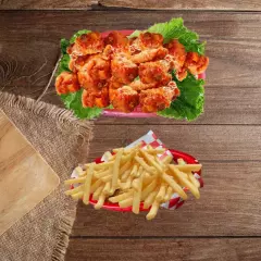 24 piezas de alitas mas 220gr de paps ala francesa