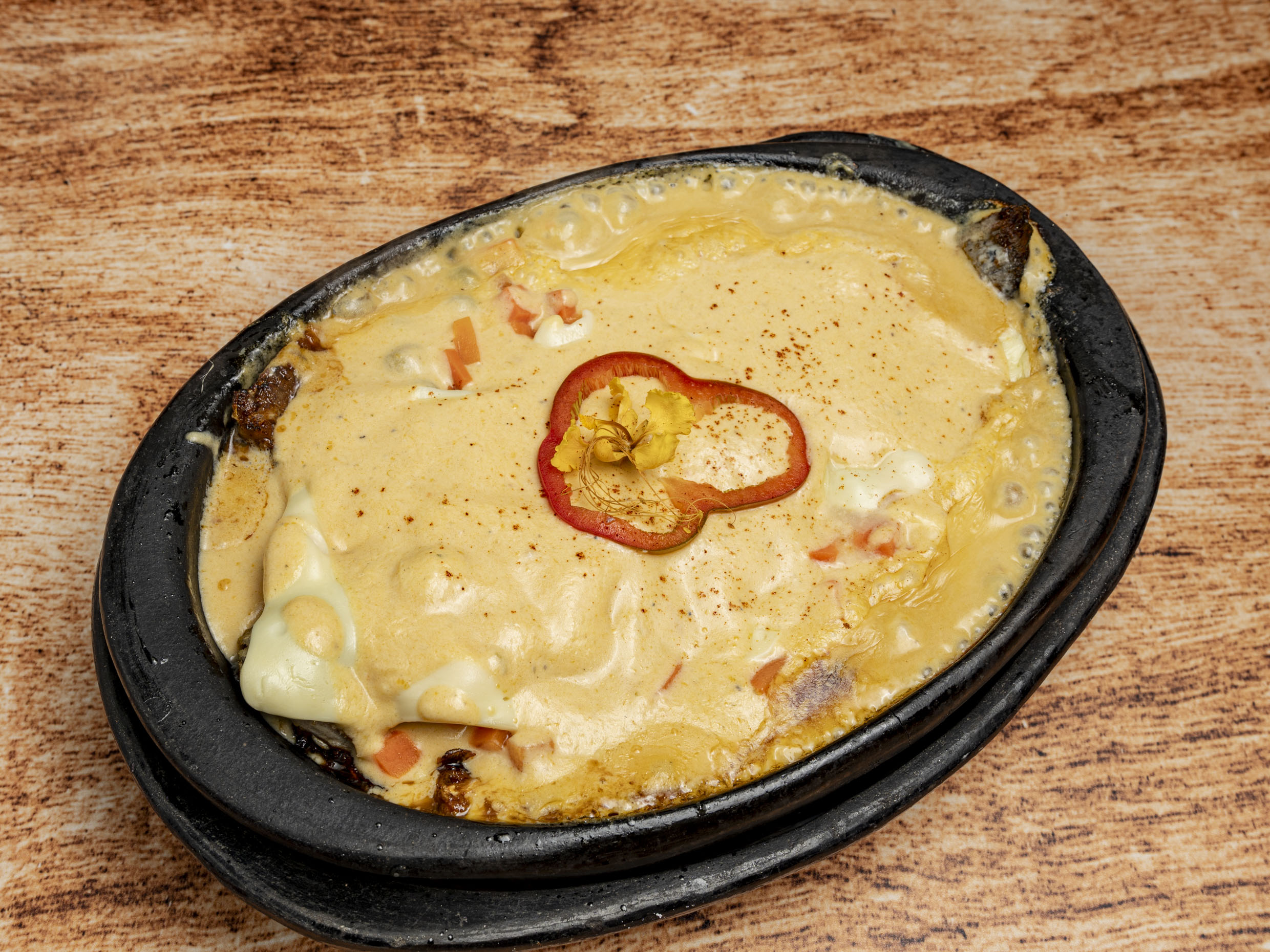 Trucha Gratinada con Verduras
