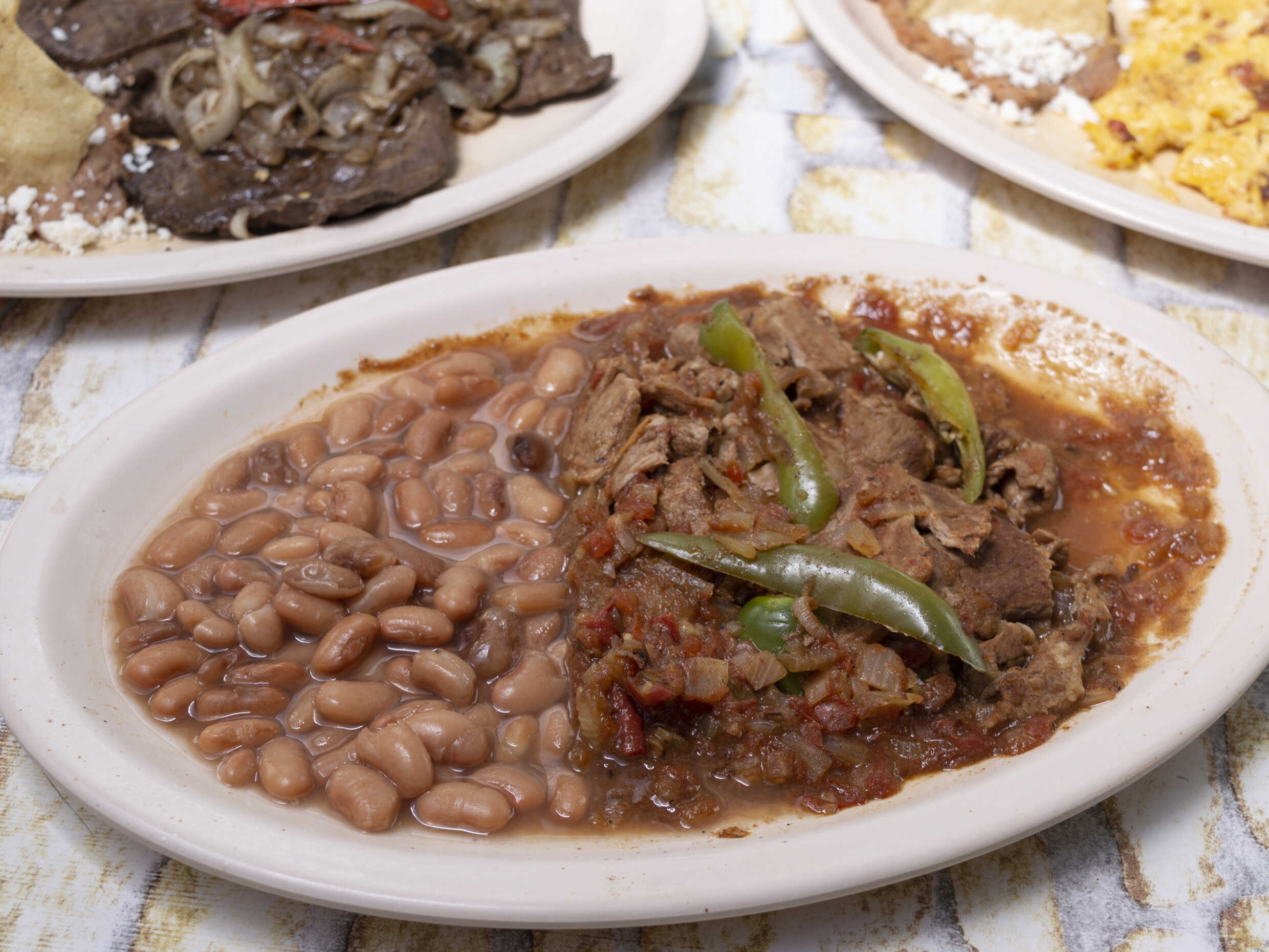 Bistec a la Mexicana (comida corrida)
