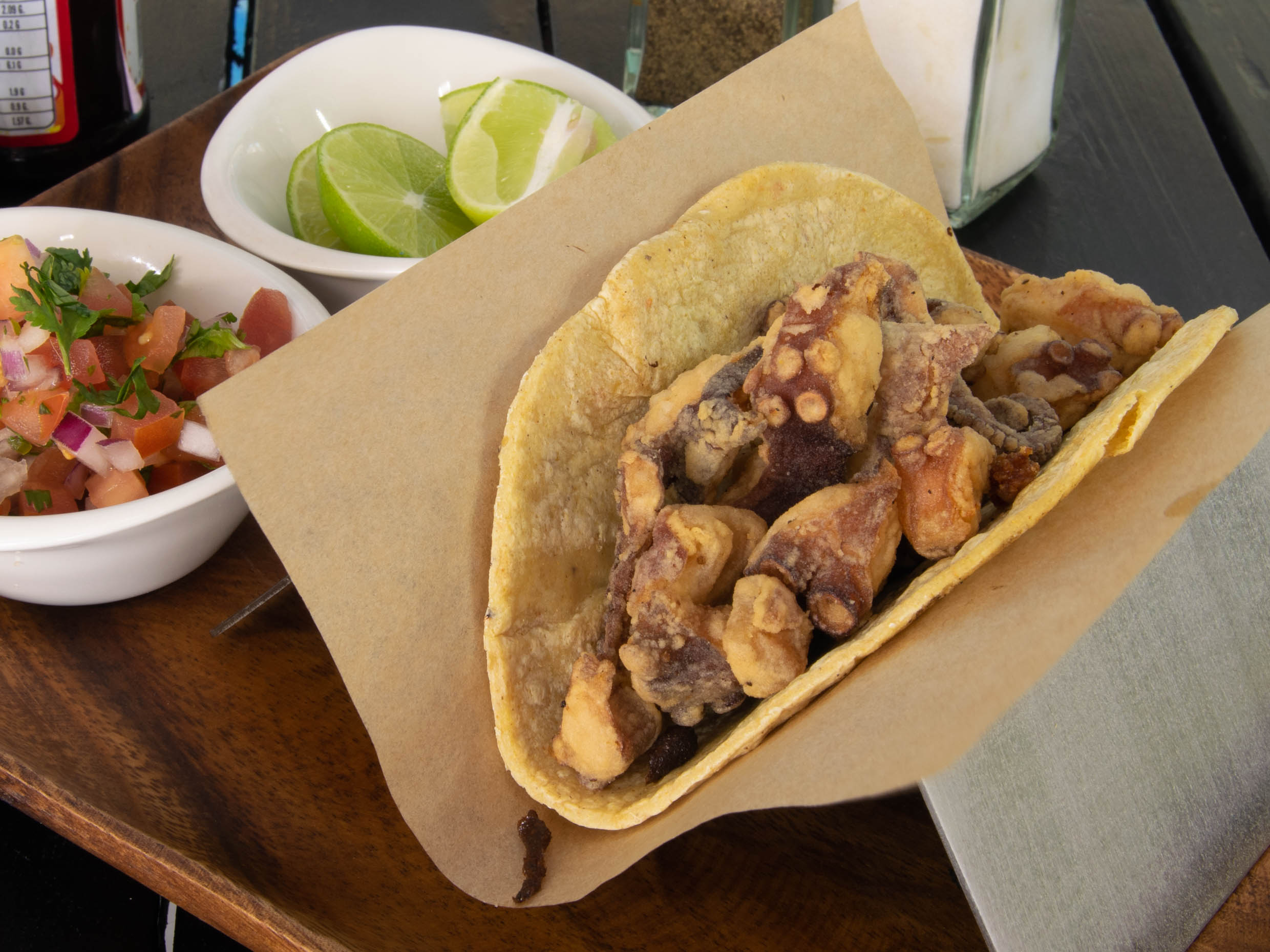 Taco de Chicharrón de Pulpo